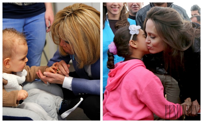 Osudy detí, či už v nemocniciach alebo v utečeneckých táboroch nie sú ľahostajné ani Brigitte Macron, ani Angeline Jolie
