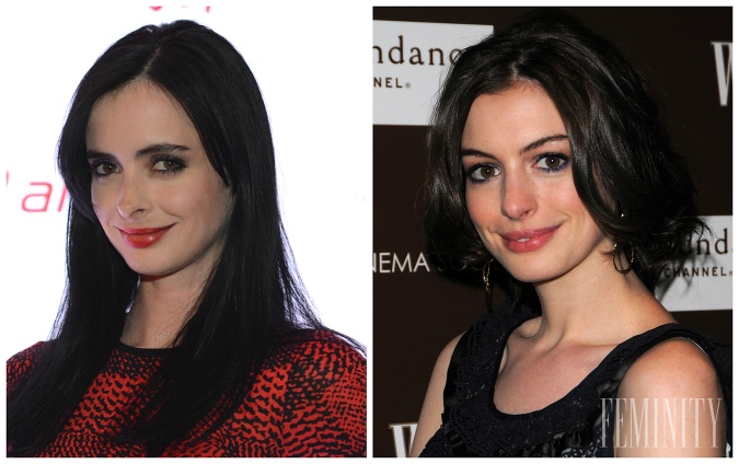 Krysten Ritter a Anne Hathaway toho majú okrem čiernych vlasov, spoločného viac