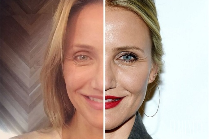 Krásnej blondíne stačí jemný make-up, rúž a špirála