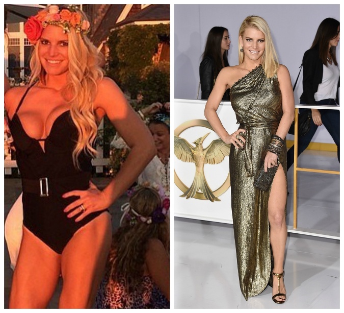 Jessica Simpson na sebe poriadne zamakala