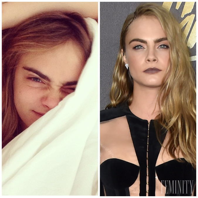 Vďaka make-upu sa Cara Delevingne mení na Femme Fatale