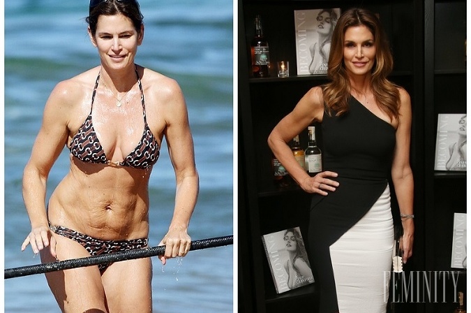 Topmodelka Cindy Crawford má nepeknú celulitídu na brušku