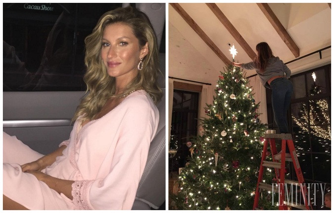 Gisele Bündchen a jej jednoduchý vianočný stromček