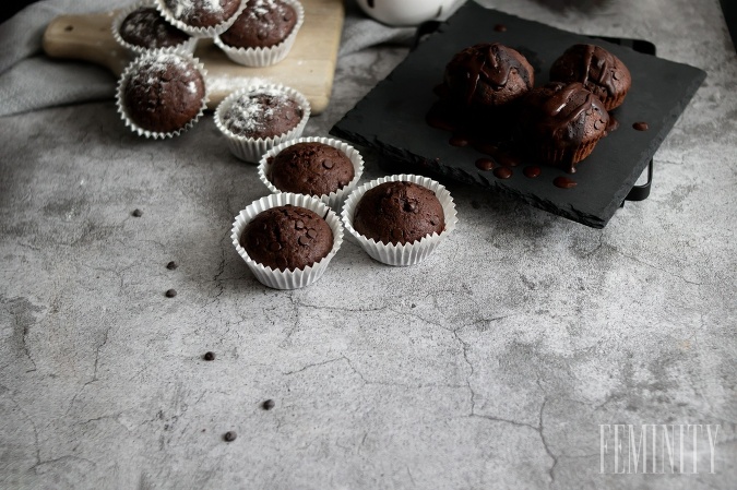 Gaštanové muffiny s čokoládou