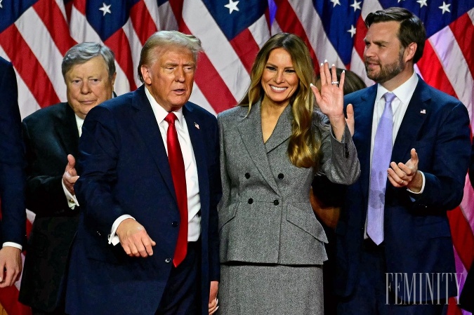 Novozvolený americký prezident Donald Trump s manželkou Melaniou