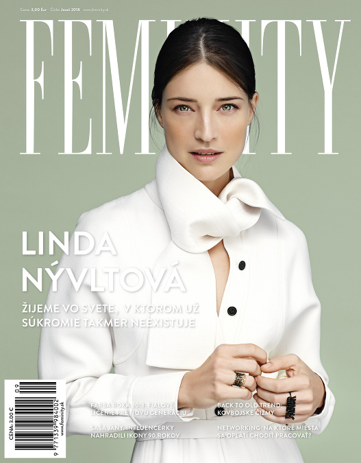 Modelka Linda Nývltová na titulke FEMINITY JESEŇ 2018