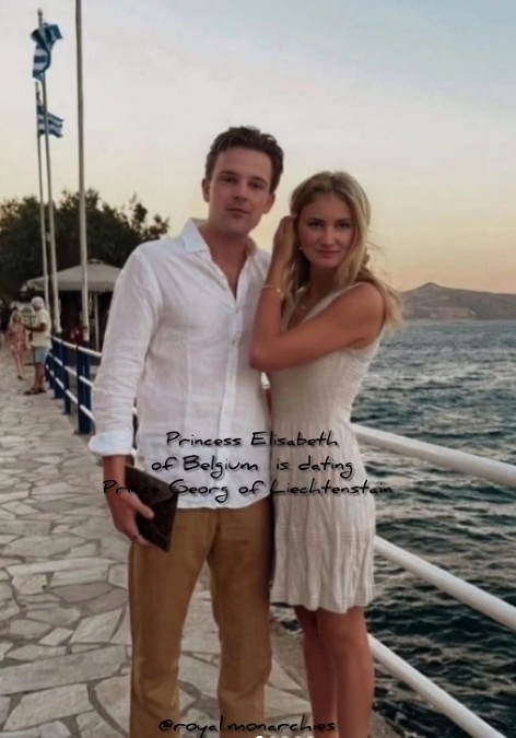 Na internete sa objavila virálna fotografia belgickej princeznej Elisabeth s princom Georgeom z Lichtenštajnska pri mori.  
