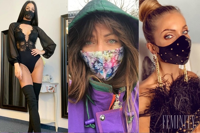 Slovenská celebrity povýšili rúška na módne doplnky