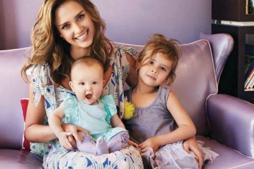 Jessica Alba s dcérami