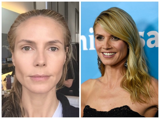 Heidi Klum sa pochválila fotkou bez mejkapu