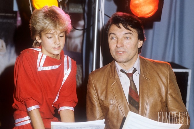 Legenda českého popu Karel Gott s Darinkou Rolincovou počas prípravy piesne Zvonky šťastia