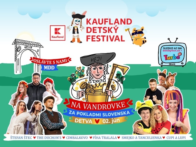 Kaufland Detský festival v Detve štartuje 2. júna 