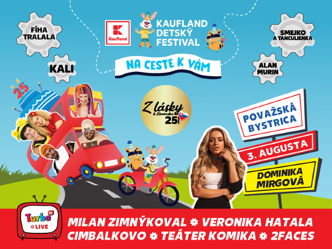 Kaufland Detský festival pozýva do Považskej Bystrice, s kým sa tam vidíme? 