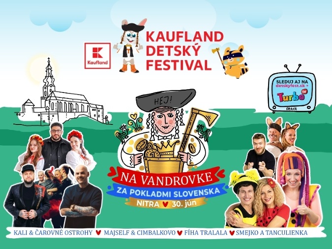 Obľúbená letná vandrovka s Kaufland Detským festivalom vás v meste pod Zoborom prenesie do Veľkej Moravy