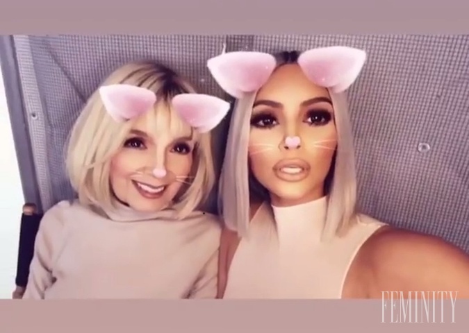 Pôvabná dáma Mary Jo Campbell a jej vnučka Kim Kardashian