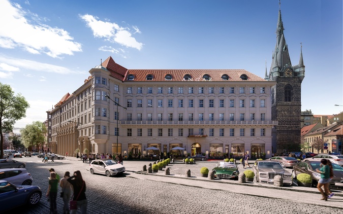 Päť hviezdičkový Andaz Prague nájdete na Senovážnom námestí, v pamiatkovo chránenej budove bývalého Cukrovarníckeho paláca Päť hviezdičkový Andaz Prague nájdete na Senovážnom námestí, v pamiatkovo chránenej budove bývalého Cukrovarníckeho paláca