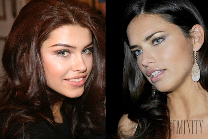 Miss Press Karolína Chromisteková (vľavo) a svetoznáma topmodelka Adriana Lima (vpravo) 