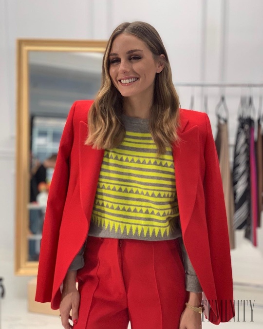 Olivia Palermo rada kombinuje rôzne vzory a farby