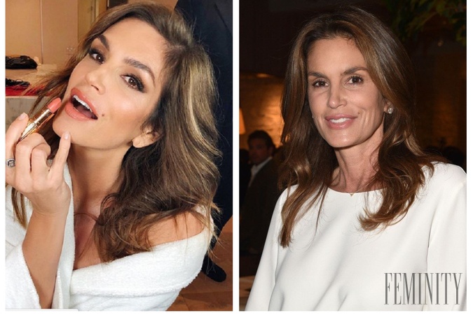 Modelka Cindy Crawford pri fotení naschvál otvára pery, aby tak vyhladila vrásky okolo úst
