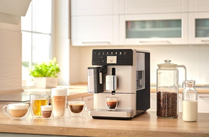 Automatické espresso/cappuccino Sencor SES 9350CH.