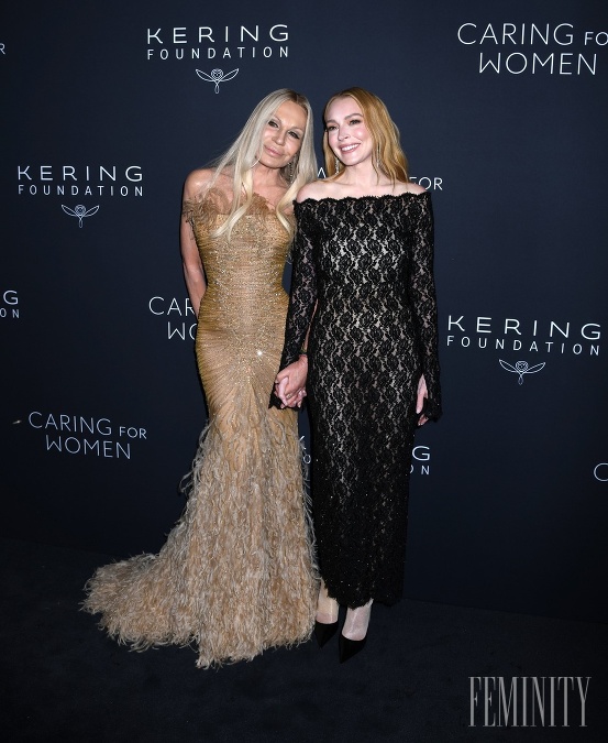 Donatella Versace a Lindsay Lohan