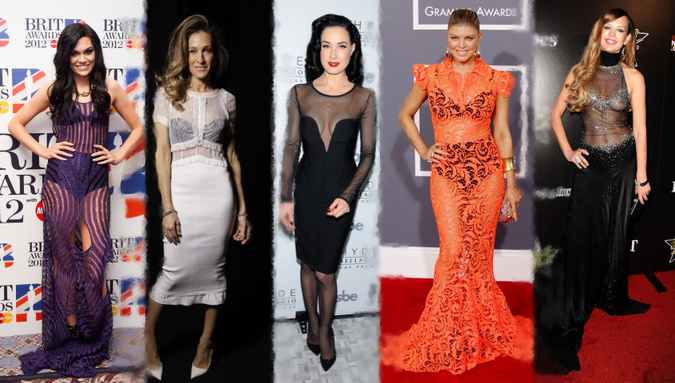 Jessie J, Sarah Jessica Parker, Dita von Teese, Fergie a Natasha Alam