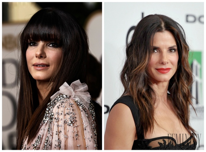 Sandra Bullock vyzerá s ofinou na nepoznanie a zbytočne jej prekrýva polku tváre