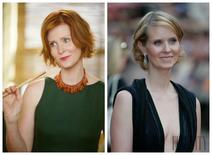 Miranda Hobbes (vľavo) a Cynthia Nixon (vpravo)